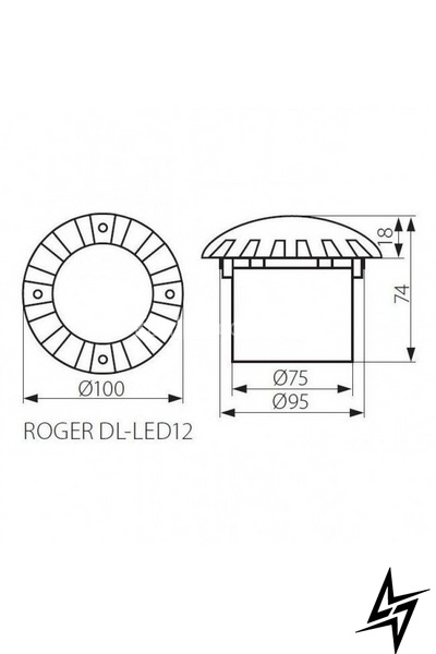 Вкапываемый светильник Kanlux Roger 7280 ЛЕД 84645 фото в живую, фото в дизайне экстерьера