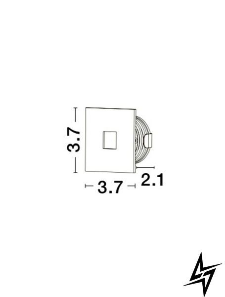 Грунтовый светильник Nova Luce Passaggio 9045514 белый 1 Вт 2700 K IP54 9045514 фото