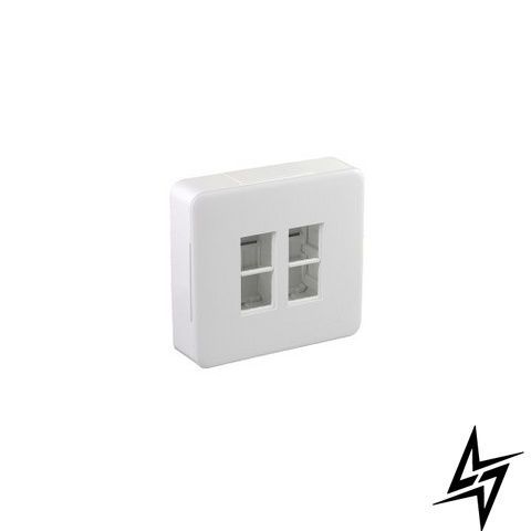 Коробка накладного монтажу Efapel 83410 SBR Quadro 45, білий глянець, 4 модулі 83410 SBR фото