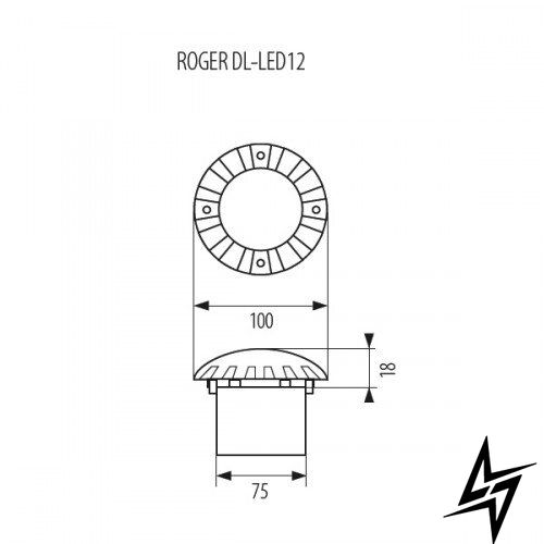 Вкапываемый светильник Kanlux Roger 7280 ЛЕД 84645 фото в живую, фото в дизайне экстерьера