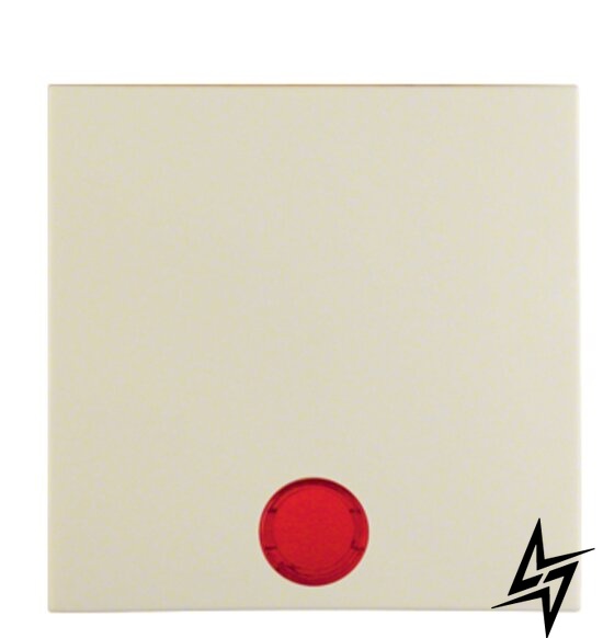 Клавіша одинарна з червоною лінзою, біла S.1 16218982 Berker фото
