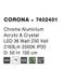 Подвесной светильник Nova luce Corona 7402401 ЛЕД  фото в дизайне интерьера, фото в живую 5/5