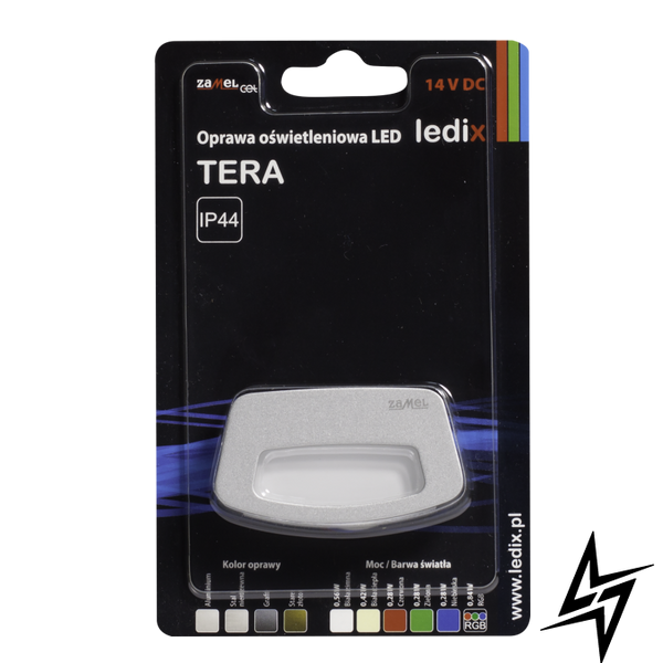 Настенный светильник Ledix Tera 03-111-16 накладной Алюминий RGB 14V ЛЕД LED10311116 фото в живую, фото в дизайне интерьера