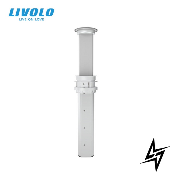Розумна Wi-Fi висувна потрійна розетка з подвійною USB та бездротовою зарядкою Livolo (VL-SHS010) фото