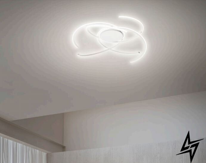 Стельовий світильник Redo 01-1799 ALIEN White + Dimmable LED  фото наживо, фото в дизайні інтер'єру