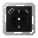 USB-розетка JUNG A1520-15CASWM A Flow USB SCHUKO, черная матовая - изображение 2