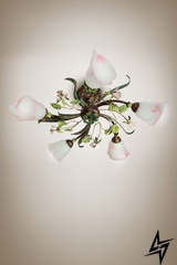 Люстра припотолочная NB Lighting Цветок Розы 15655-cl117-pla25-cp029 16330 фото в живую, фото в дизайне интерьера