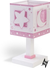 Настільна лампа в дитячу Dalber MOONLIGHT Pink 63231S  фото наживо, фото в дизайні інтер'єру