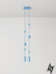 Підвісний світильник Sunderline 2S Blue (RAL 5024)  фото наживо, фото в дизайні інтер'єру