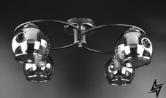 Потолочная люстра на 4 лампочки L23-37134 Черный 7060/4-bk-gr фото в живую, фото в дизайне интерьера