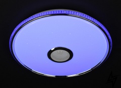 Потолочный светильник SMART LED с Bluetooth с пультом L23-37734 Белый M8291-500-rgb-bl фото в живую, фото в дизайне интерьера