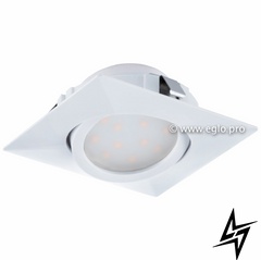 Точковий врізний світильник Eglo Pineda 95841 LED 90060 фото наживо, фото в дизайні інтер'єру