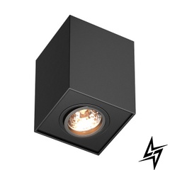 Точечный накладной светильник Zumaline Quadro 89200-BK 78388 фото в живую, фото в дизайне интерьера