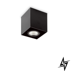 Точечный накладной светильник Ideal Lux Mood Pl1 D09 Square Nero 243948 47703 фото в живую, фото в дизайне интерьера