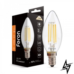 LED лампа Feron 25748 Filament E27 6W 2700K 3,5x9,8 см фото