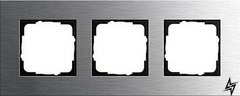 0213219 Рамка Esprit Сталь 3-постова Gira фото