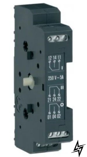 Додатковий контакт HZI302 1 НВ / НЗ для вимикачів HIC G / E 125А-630А Hager фото
