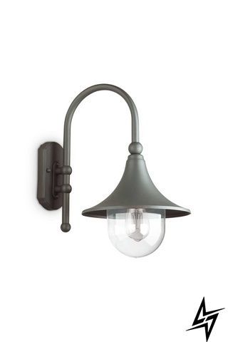 Настінний вуличний світильник Ideal Lux Cima 246819 сірий E27 IP43 246819 фото