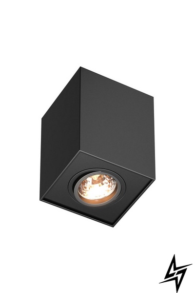 Точечный накладной светильник Zumaline Quadro 89200-BK 78388 фото в живую, фото в дизайне интерьера