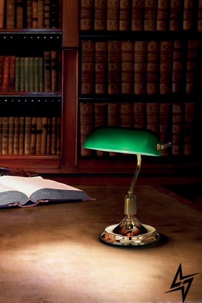 Офисная настольная лампа Ideal Lux Lawyer Tl1 Ottone 13657 41836 фото в живую, фото в дизайне интерьера