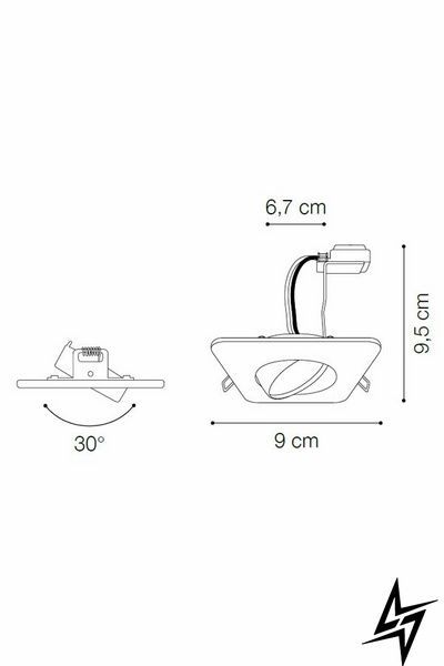 Точечный встраиваемый светильник Ideal Lux Lounge 138978 белый GU10 фото