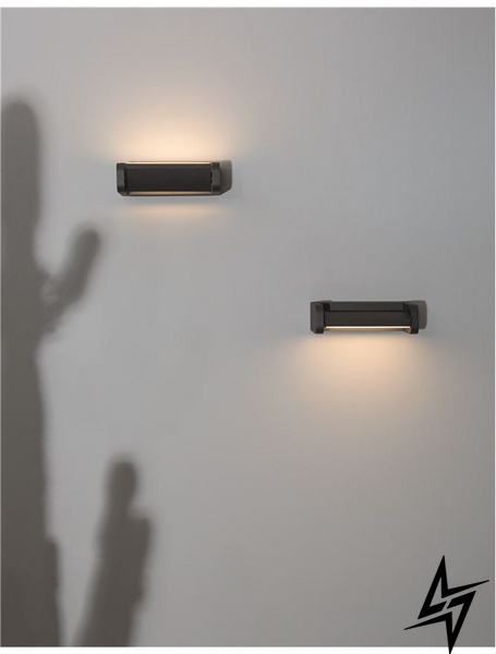 Вуличний настінний світильник Nova luce Volver 9195062 LED  фото наживо, фото в дизайні екстер'єру