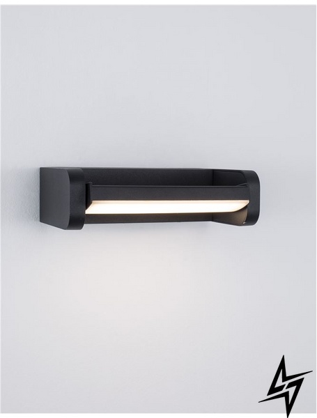 Вуличний настінний світильник Nova luce Volver 9195062 LED  фото наживо, фото в дизайні екстер'єру