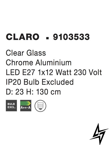 Підвісний світильник Nova luce Claro 9103533  фото наживо, фото в дизайні інтер'єру