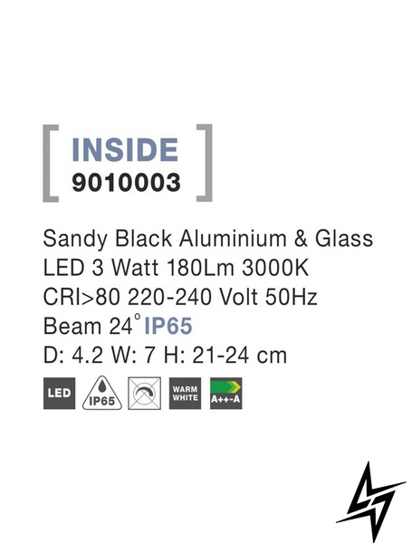 Вуличний світильник, що вкопується, Nova luce Inside 9010003 LED  фото наживо, фото в дизайні екстер'єру