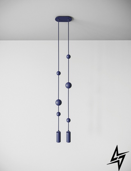 Підвісний світильник Sunderline 2S Blue (RAL 5024)  фото наживо, фото в дизайні інтер'єру