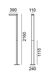 Фонарный столб Norlys Asker Pole 1360Al ЛЕД 27895 фото в дизайне экстерьера, фото в живую 4/5