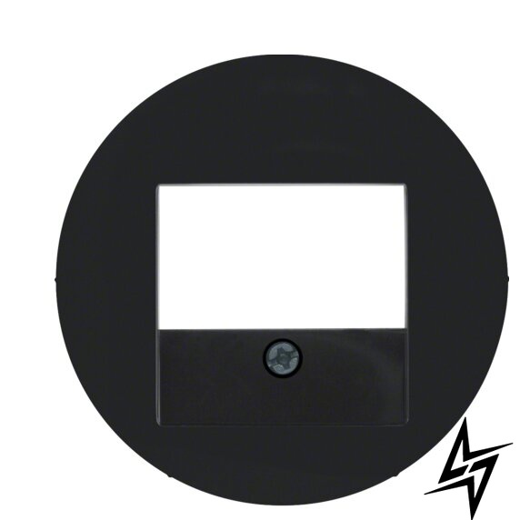 Накладка для громкоговорителей, USB-розеток, черная R.х 10382045 Berker фото