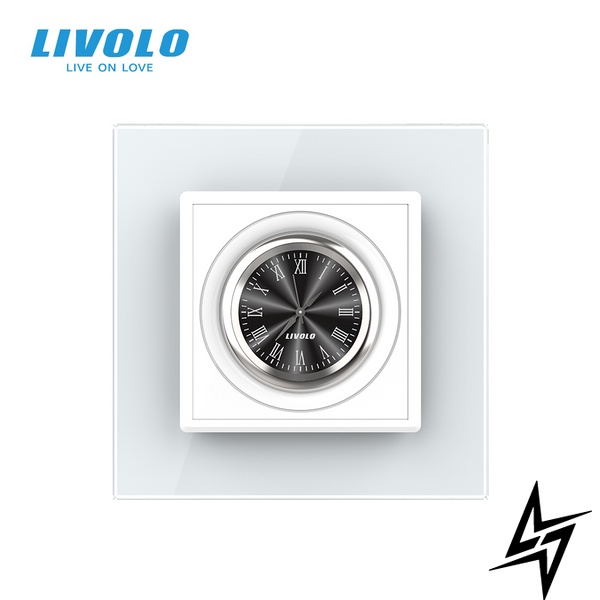 Часы механические Livolo белый стекло (VL-C7FCCL-2WP) фото
