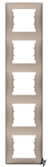П'ятимісна вертикальна рамка Sedna SDN5801568 (титан) Schneider Electric фото