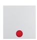 Клавіша одинарна з червоною лінзою, полярна білизна, S.1 16218989 Berker фото 1/2