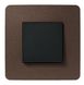 Однопостовая рамка Unica New Studio Color NU280217 шоколад/антрацит Schneider Electric фото 9/9