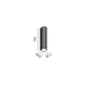 LTX 10.0314.3.930.BK Накладной настенный светильник WALL TUB S 150 RIB, вниз, D32mm, SP36.3mm, H150mm, CREE LED 3W, 3000K, 101Lm, 60&deg;, CRI>90, IP20, 220-240V, черный - изображение 2