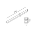 LTX 15.S100.BK Накладной/подвесной шинопровод AIR_TRACK S, L1000mm, W9mm, H14.8mm, 48V, IP20, ввод питания, механические, электрические с'соединители и заглушки (не в комплекте), черный - изображение 2