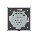 Сенсорний вимикач 1 сенсор Livolo білий скло (VL-C701-11) фото 5/6