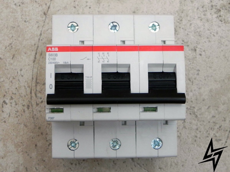Автоматичний вимикач ABB 2CCS813001R0824 System pro M 3P 100A C 16kA фото