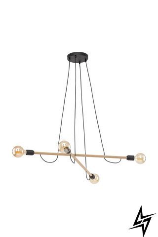 Люстра TK Lighting Helix 4952 на 4 лампы E27 коричневый и черный 140 &times; 100 &times; 100 см фото