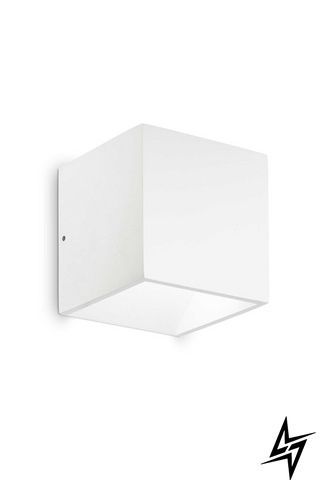 Вуличний настінний світильник Ideal Lux Rubik AP Bianco 269313 LED 8,5 Вт 3000 K, білий, 10 &times; 10 &times; 10 см фото