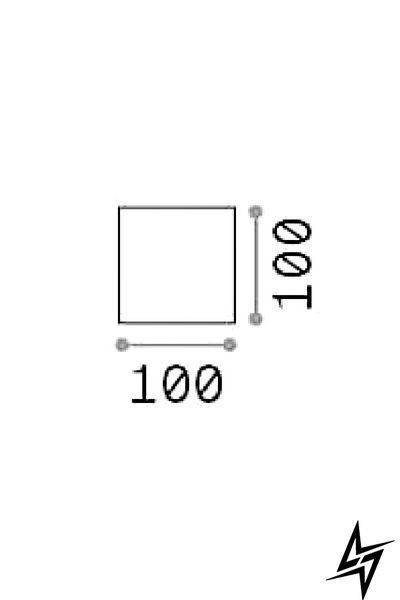 Настенный уличный светильник Ideal Lux Rubik 247083 серый 8,5 Вт 3000 K IP54 247083 фото