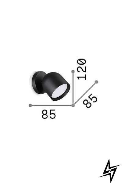 Настенное бра Ideal Lux Dodo 314099 черное GX53 314099 фото
