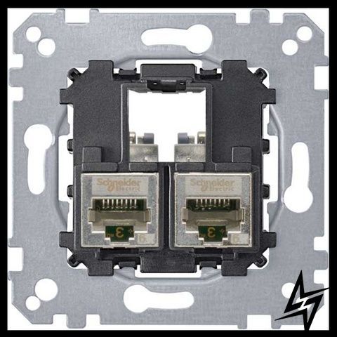 Комп'ютерна розетка Schneider Electric MEG4576-0022 Merten, RJ45, 6 А фото