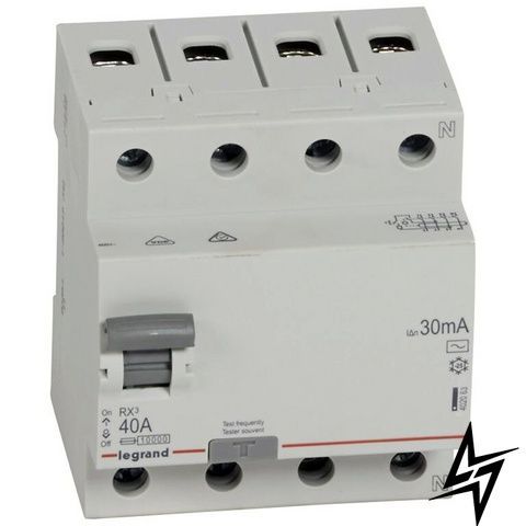 УЗО RX3 4P 40А 30mA AC 402063 Legrand фото