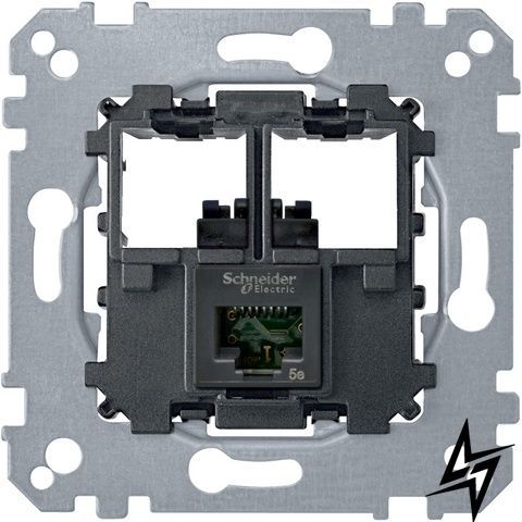 Механізм розетки RJ45 1-п КАТ.6 UTP Merten MTN4576-0001 фото