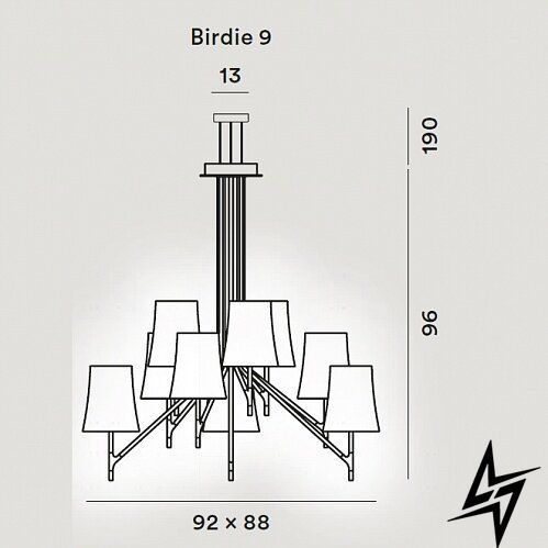Люстра 2210079 25 Foscarini Birdie фото