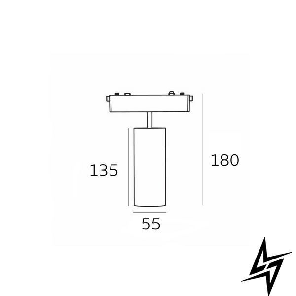 Трековый спотовый светильник Slim D55 18W 3000K 1600Lm 24&deg; 48V Белый 92655 фото