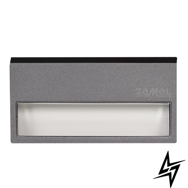 Настінний світильник Ledix Sona без рамки 12-111-32 накладний Графіт 3100K 14V LED LED11211132 фото наживо, фото в дизайні інтер'єру